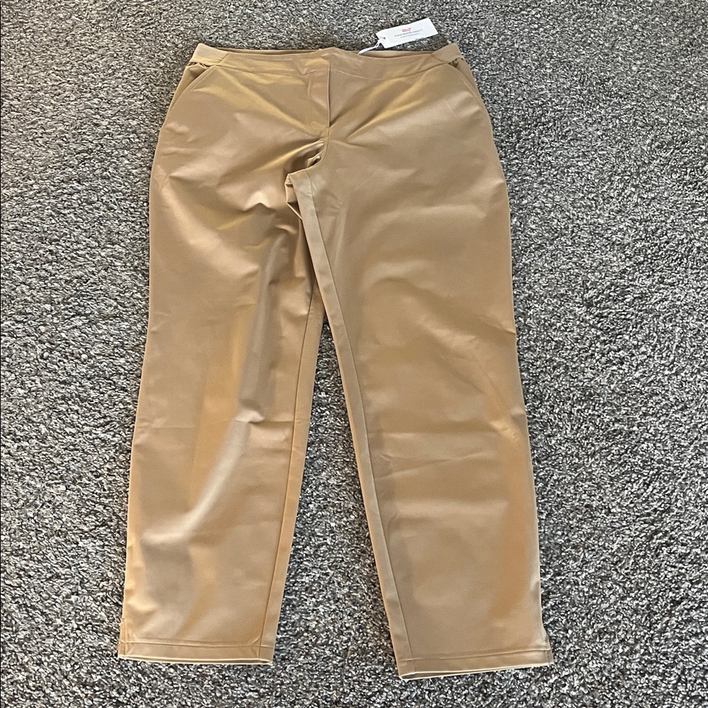 Vineyard Vines Performance Golf Slim Leg Twill Pants Officer Khaki NWT size L